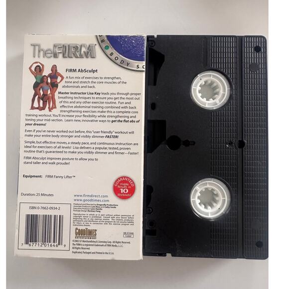 The Firm Body Sculpting System VHS Cassette Tape Ab Sculpt Lisa Kay 25 Min - Picture 3 of 4